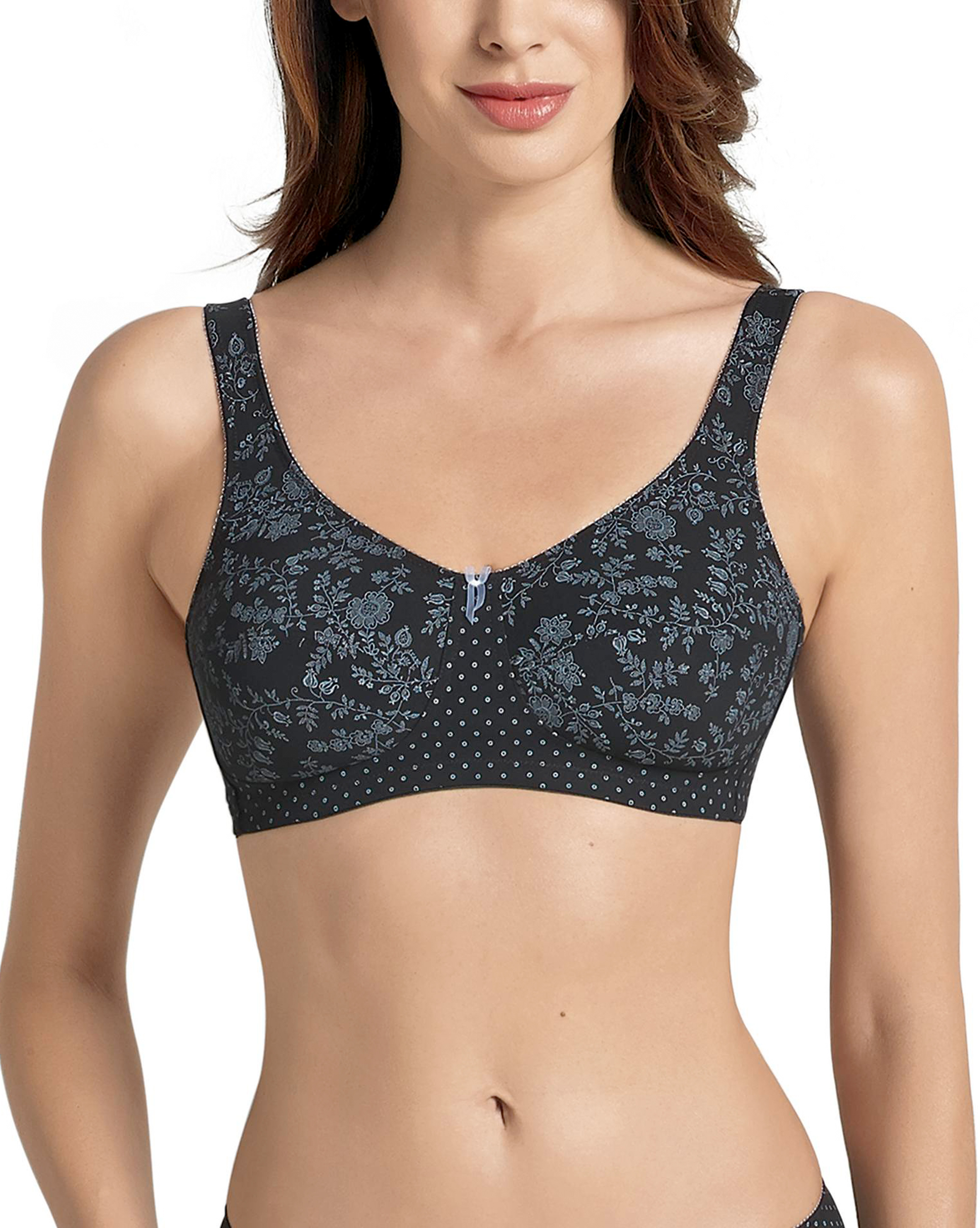 anuke 未使用品！Stitch Bra Top ブラウン Care Lynn Front Close Mastectomy Bra